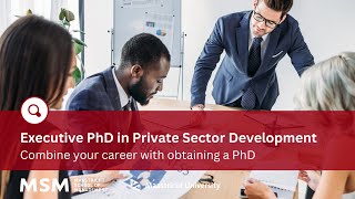 Executive PhD in Private Sector Development