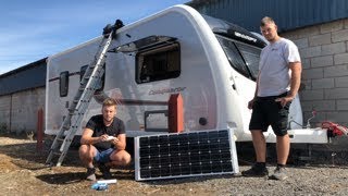 How to fit a Caravan Solar Panel  DIY