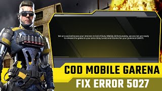 How To Fix Error 5027 In Call Of Duty Mobile Garena | COD Mobile Garena Not Release In Your Area