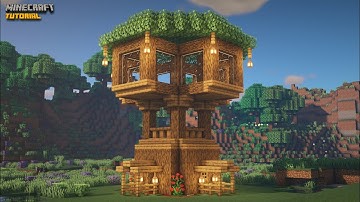 Minecraft: How To Build A Treehouse | Easy Treehouse Tutorial ✔