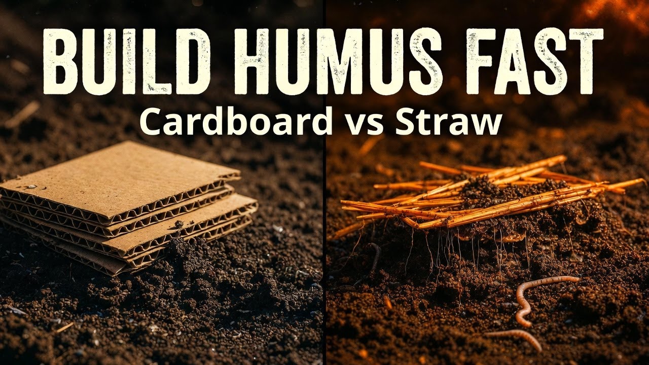 Секрет быстрого получения хумуса из мульчи: картон против соломы — разоблачение.