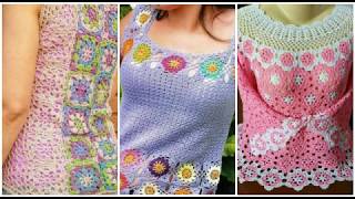 Very stunning crochet top blouse stylish designs with unique pattern and amazing colour combination