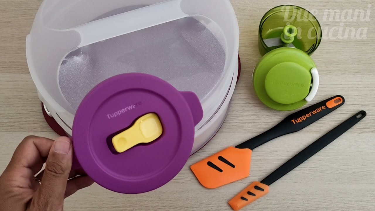 Offerte Ottobre Tupperware Spatola Silicone,Tazza Crystalwave,Turbo  Chef,Vassoio Twister Tupperware - YouTube
