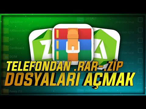 TELEFONDAN .rar-.zip DOSYALARI AÇMAK || RAR || ZARCHIVER