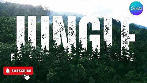 Jungle Text Effect in Canva | Creative Typography Design 🌿🌲