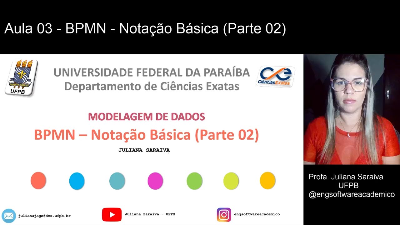 MODELAGEM DE DADOS - AULA 03. Notação BPMN (Parte 2)