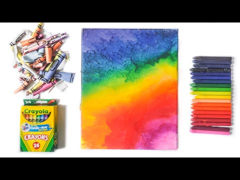 Video: Sådan laver du kunst ved at smelte farveblyanter: 11 trin