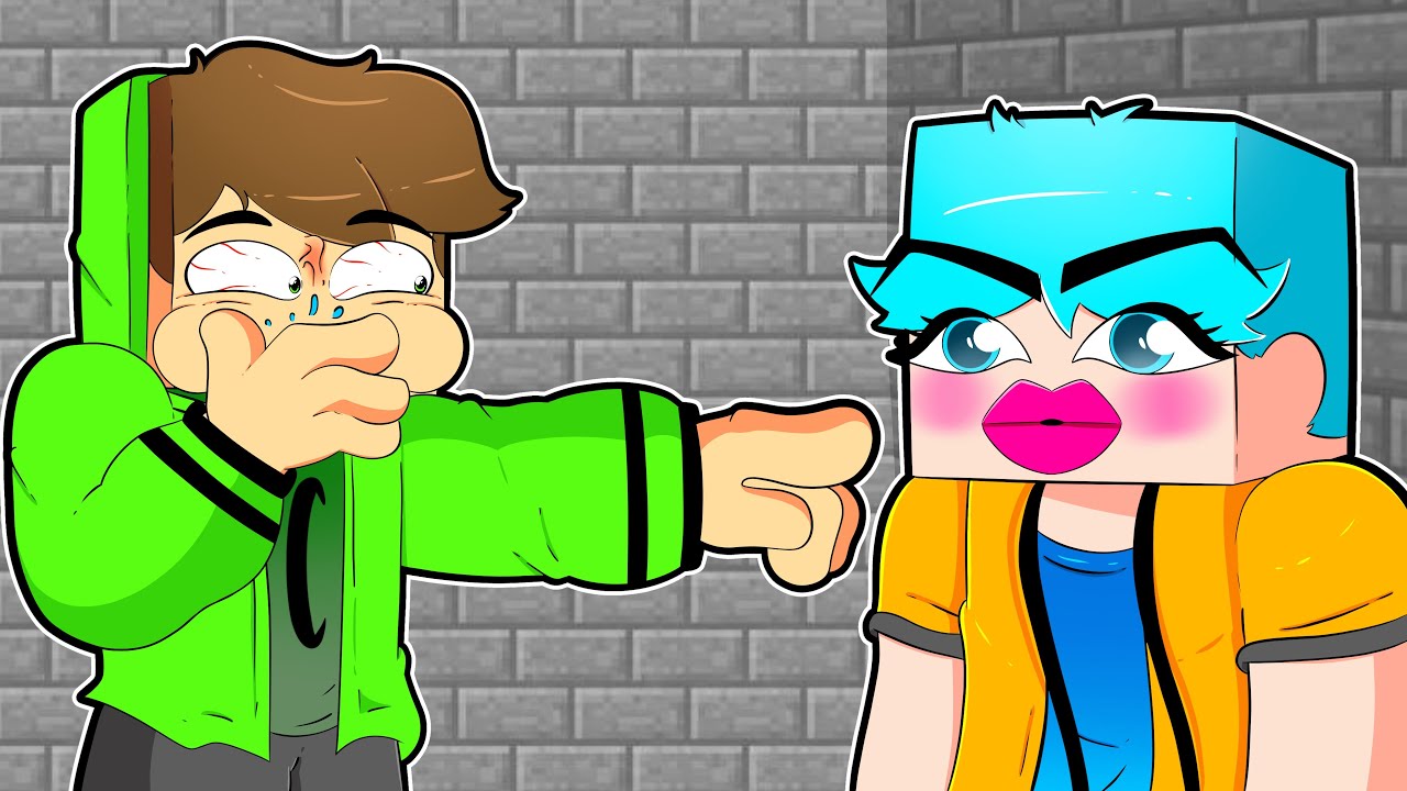 TENTE NÃO RIR COM MAQUIAGEM NO MINECRAFT 🤣