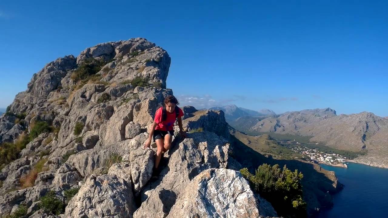 Excursión a la cresta del Cavall Bernat desde Pto Pollença (Mallorca). Vídeo tipo GoPro