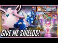 Give me shields  pokmon unite tqtninja greninja  breaktimegg wigglytuff ranked match