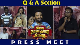 Q & A Section Inga Naan Thaan Kingu Press Meet Santhanam D. Imman Priyalaya Sangamamtv
