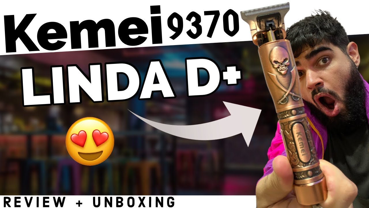 KEMEI 9370 - REVIEW E UNBOXING  COMPLETO - MÁQUINA DE ACABAMENTO INCRIVEL