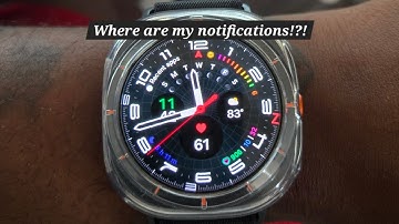 Not getting notifications on Samsung Galaxy Watch Ultra? Check this out! 😁⌚️
