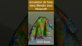 SIMULATION de tissu dans BLENDER avec Minecraft
