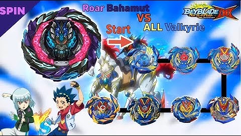 베이블레이드 버스트 다이너 마이트 DB 로어 바하무트 VS 올 발키리 ベイブレードバーストDB 【Roar Bahamut VS ALL Valkyrie】 Beyblade Burst DB