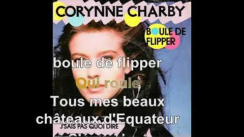 Corynne Charby - Boule de flipper [Karaoké Paroles Audio HQ]