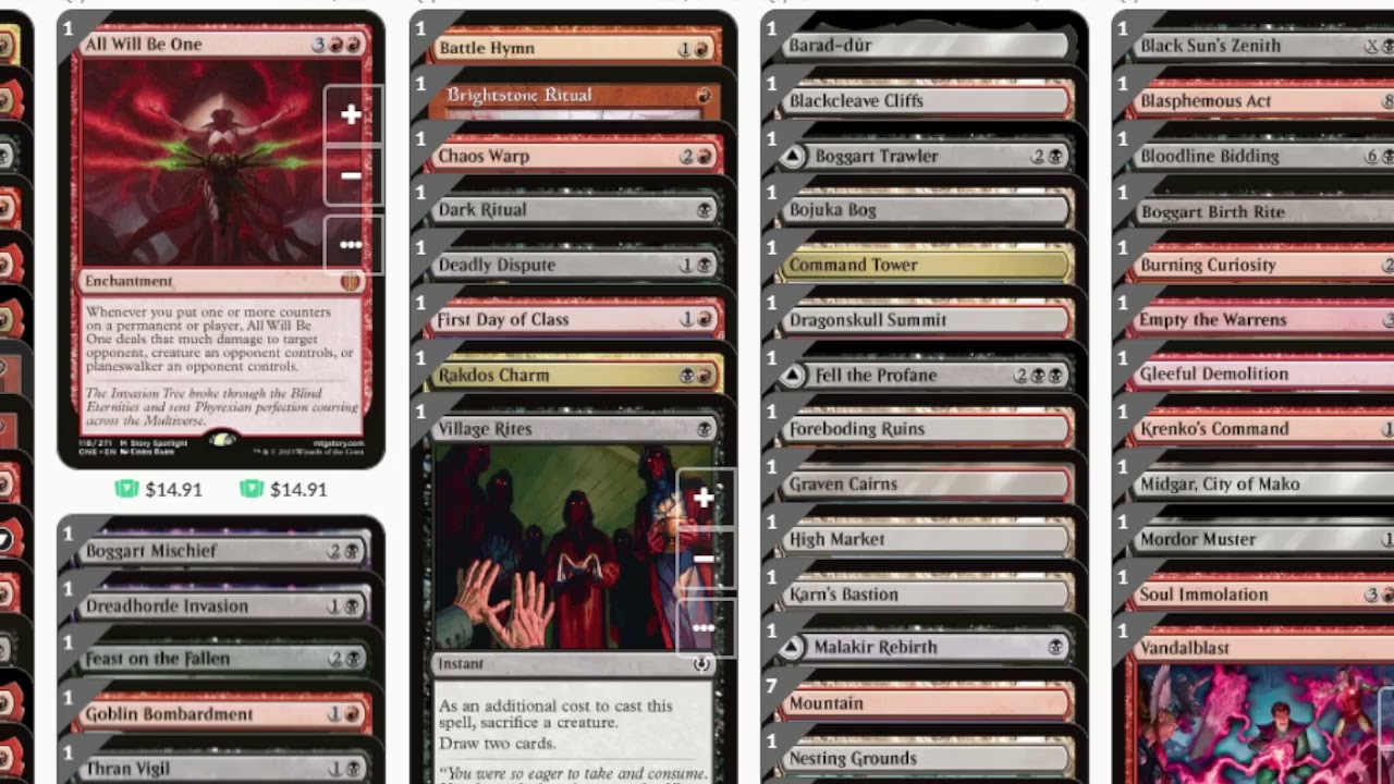 The Great Goblin MTG The Hobbit Commander Deck Profile - YouTube