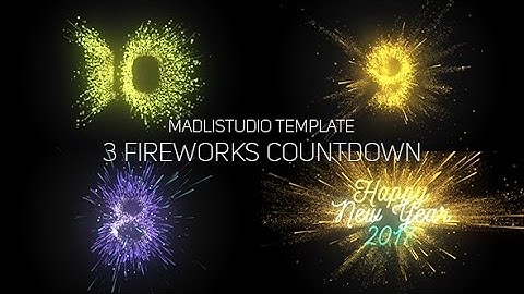 Fireworks Countdown | After Effects Template | Openers