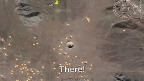 Google Earth-Real Ufo Proof,Near Area 51