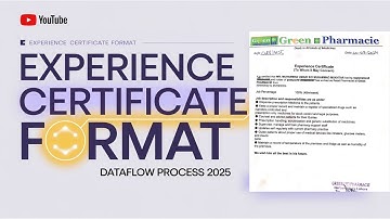 Experience Certificate Format for Dataflow Process 2025 | Step-by-Step Guide #dataflowprocess