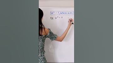 EXPONENT RULES - ZERO EXPONENT #shorts #math #maths #mathematics