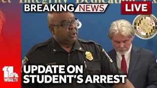 LIVE: Police charge student with threats of mass violence - wbaltv.com