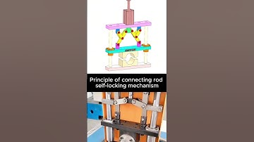 Principle of connecting rod self locking mechanismr #mechanical #3dcad #mechanicalengineer #machine