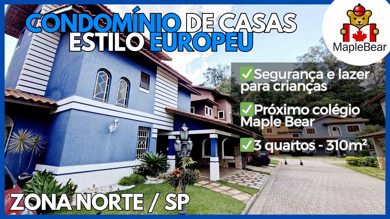 Casa em Condomínio Fechado na Zona Norte SP com tranquilidade de interior e TUDO por PERTO