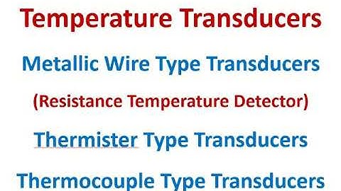 Temperature Transducers 1