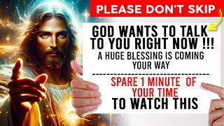 GOD WANTS TO TALK TO YOU RIGHT NOW | Powerful Miracle Prayer For Daily Miracles
