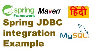 Spring Jdbc integration example | Spring + JDBC example | Spring Framework Tutorial in Hindi