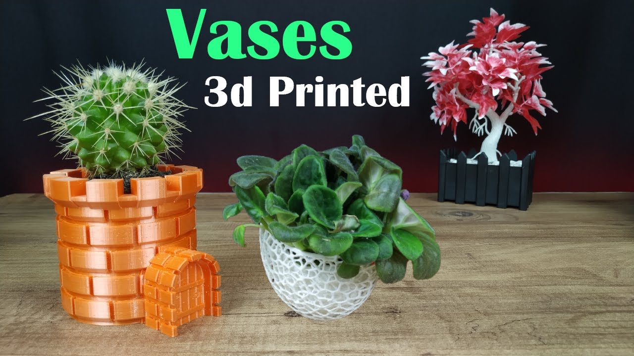3D Printed Two Vases with Amazing Designs 😍