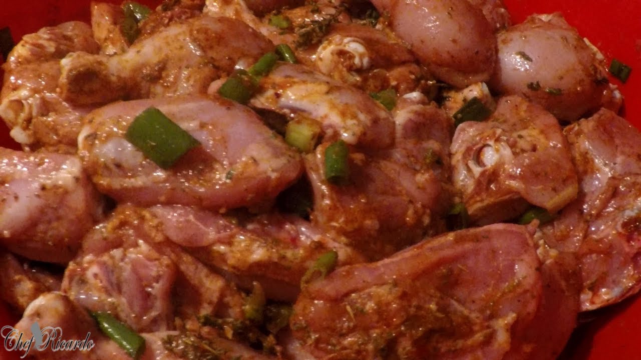 How To Marinate Chicken Jerk Chicken Recipe | Chef Ricardo Cooking