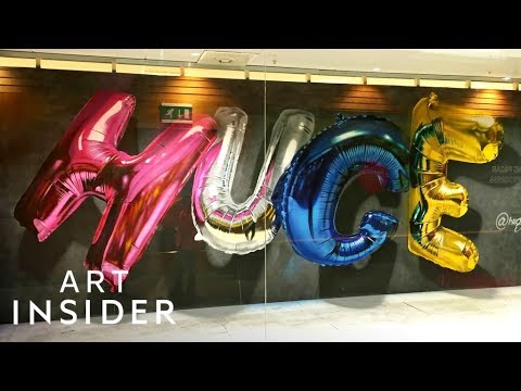 How An Artist Creates 3D-Looking Balloons With Graffiti