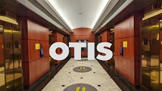 Nice Otis Elevonic R (w/ Compass Plus) traction elevators at WASHDC OFFBLDG1 in Washington DC