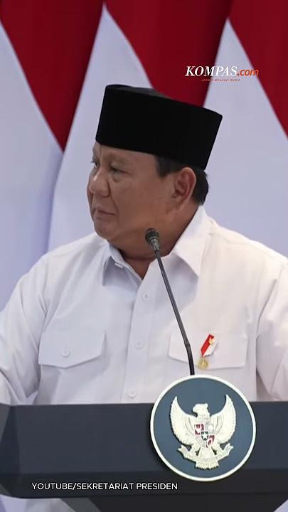 Prabowo: Saya Dibilang Presiden Boneka, Dikendalikan Jokowi,  Tidak Benar!