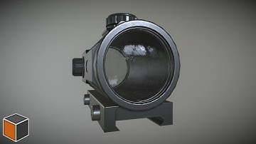 Blender | Substance Painter - Red Dot Sight [Timelapse]