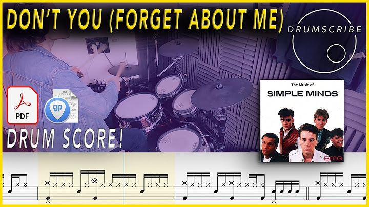Don’t You (Forget About Me) Drums version - Drums performance video thumbnail