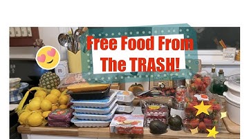 Dumpster Diving for FREE FOOD!! What