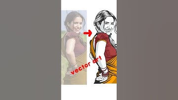 Vector art illustration || portrait #shorts