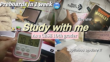 STUDY WITH ME AS A CBSE 10TH GRADER || INDIAN STUDY VLOG🌷