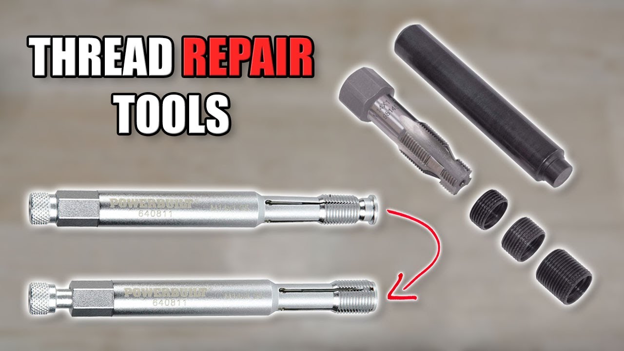 ABN | Spark Plug Thread Repair Kit 14mm Reamer Thread Repair Tool & Inserts