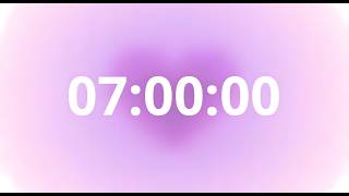 7 Hour Purple Aura Timer ⏱️💜 | 4K Countdown with End Beep