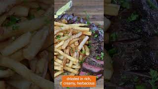 You know youd devour these venison steak frites