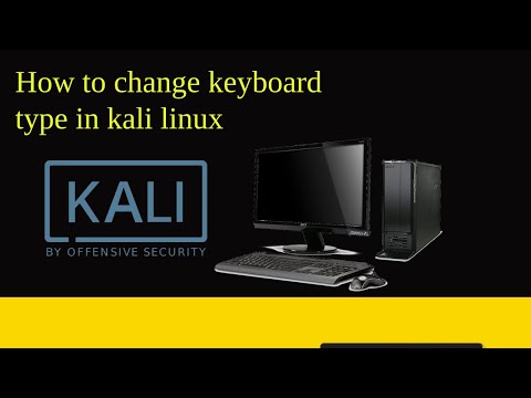 How to change keyboard type in kali linux