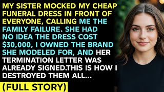 MY SISTER MOCKED MY CHEAP FUNERAL DRESS IN FRONT OF EVERYONE, CALLING ME THE FAMILY FAILURE. SHE HAD