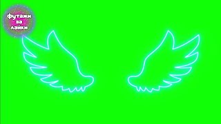 Ангельские Крылья Футаж На Зеленом Фоне