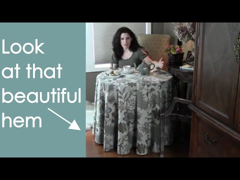 Video: How To Sew A Tablecloth For A Round Table