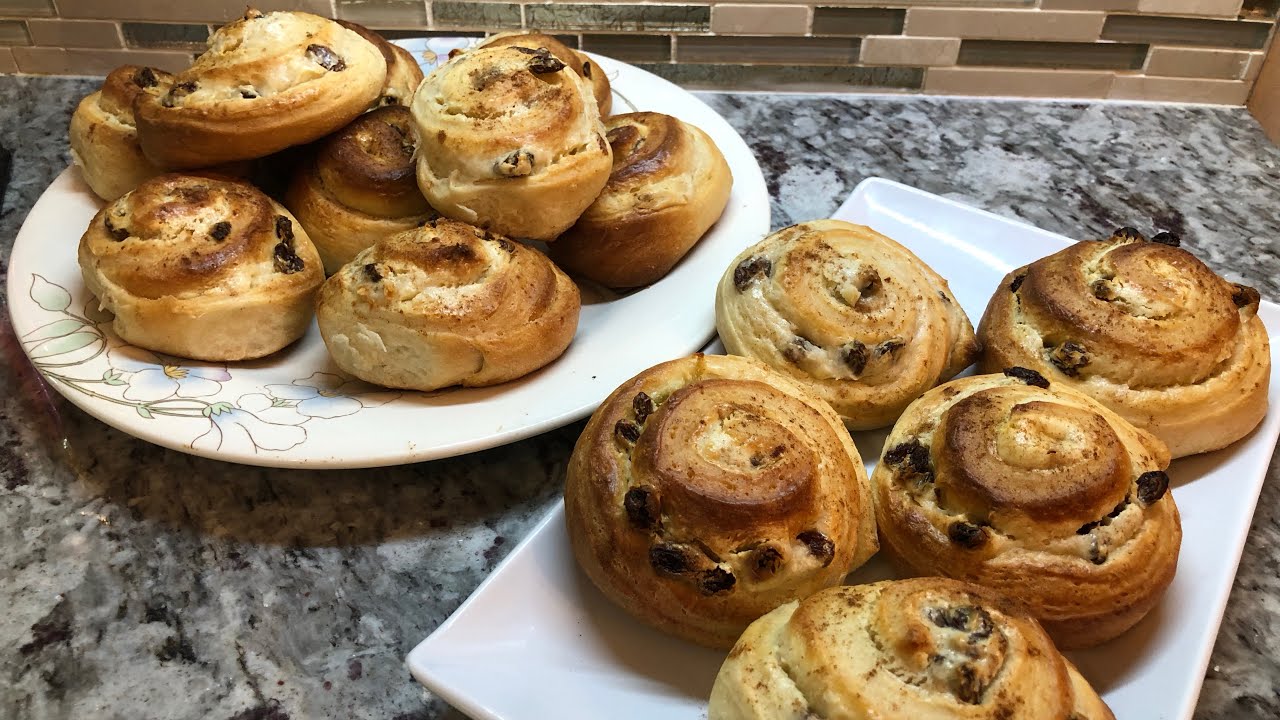 Scrumptious Raisin rolls with a dash of cinnamon - YouTube
