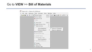 LTspice Tutorial for Beginners: Bill of Materials BOM